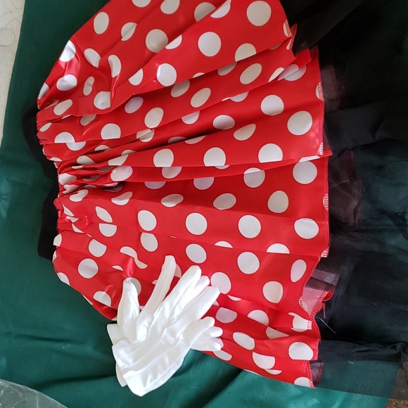 Minnie Mouse Skirt & Gloves Dress Up - Picture 1 of 6